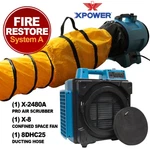 Xpower X-2480A Purifier SYSTEM-1XAIR SCRUBBER,1XFAN,1XDUCTING Hose. Fixed Price $1294.00.