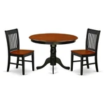 East West Furniture Hartland 3-PIECE Wood Kitchen Table Set In Black Cherry. Fixed Price $415.87.