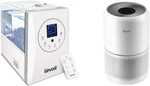 White Air Purifier & Humidifier With H13 Hepa Filter For Allergy Relief. Fixed Price $300.99.
