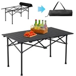 Lightweight Outdoor Camp Roll Up Side Table For Travel Hiking Backyard Bbq Party. Fixed Price $27.98.