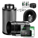 Vivosun G8 Smart Air Filtration Kit 8" Inline Fan Carbon Filter W/ E42A+ Growhub. Fixed Price $239.99.