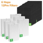 (6+12) Pack HPA300 Hepa Filter Replacement For Honeywell HPA304, HPA8350. Fixed Price $49.99.