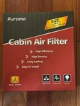 Puroma Cabin Air Filter Model: TCF285 Pack. Fixed Price $16.99.
