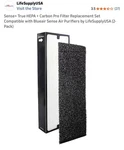 Replacement Hepa Carbon Filter For Blueair / Sense+ Purifiers. Fixed Price $24.99.