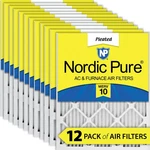 18X20X1 (17 1/2X19 1/2) Pleated Merv 10 Air Filters 12 Pack. Fixed Price $95.99.