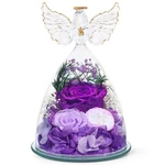 Fiaco Gifts For Mom Women A-purple Roses, Austin, Baby's Breath, Hydrangeas. Fixed Price $60.02.