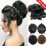 Messy Bun Hairpiece Clip In Real Remy Human Updo Scrunchie Thick Large Best. Fixed Price $12.45.