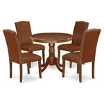 East West Furniture Antique 5-PIECE Wood Dining Set Mahogany/brown. Fixed Price $575.53.