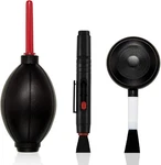 Complete Lens Cleaning Tool Set: Air Blaster & Brush Duo For Safe Equipment Care. Fixed Price $47.99.
