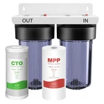 2-STAGE Whole House Water Filter System Clear, Bpa-free, Reduces Odor & Chlori. Fixed Price $185.99.