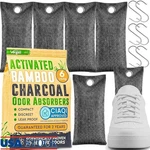 Activated Charcoal Shoe Absorbers Natural Deodorizer Bags Smell Elimination. Fixed Price $10.49.