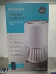 Homedics Smart True Hepa Large Room Air Purifier With Quality Sensor T200. Fixed Price $110.00.