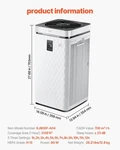 Vevor Air Purifier For Bedroom Home, H13 Hepa Layer, 3139 Ft /h Smart. Fixed Price $189.99.