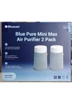 Blueair Pure Mini Max Purifier Tabletop Hepa 2 Pack Compact Clean. Fixed Price $125.00.