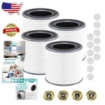 Hynik Alviera Air Purifier 4PK Filters - Superior Hepa, Carbon, Energy Saving. Fixed Price $87.98.