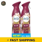 Febreze Air Mist Vanilla Suede 8.1OZ Freshener Spray 2CT. Fixed Price $20.99.