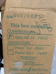 Precision Medical Easy Air PM15 Compressor 6.3A 250V 120V 60HZ 5A Industrial Oem. Fixed Price $220.89.