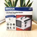 Broan 6201 1500W Portable Electric Heater, Thermostat, Fan, Gray Steel - New. Fixed Price $249.99.