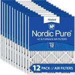 18X24X1 (17 1/2X23 1/2) Pleated Merv 12 Air Filters Pack. Fixed Price $99.99.