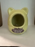 Kaytee Ceramic Critter Bath House Chew Proof Small Yellow For Hamster Super Pet. Fixed Price $5.50.