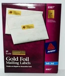 Nip Avery Gold Foil Mailing Labels, 3/4 X 2-1/4, 300/PACK. Fixed Price $14.98.