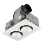 Broan-nutone 164 Type Ic Infrared Two-bulb Ceiling Heater Fan, 250 Watt, White. Fixed Price $121.05.