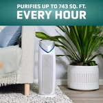 Germguardian Hepa Air Purifier Uv-c, 743 Sq Ft, Smoke Pet Odor, AC4825W White. Fixed Price $128.20.
