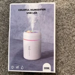 Riecin H2O Mini Humidifier 300ML Black Usb Cool Mist Portable Night Light. Fixed Price $7.99.