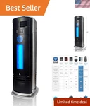 Permanent Filter Ionic Air Purifier B-1000 Carb Certified, Modern Black Design. Fixed Price $121.99.