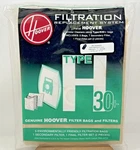 Hoover Filtration Replacement System 5 Vac Bags Type H30+ Filter Set Genuine New. Fixed Price $15.97.