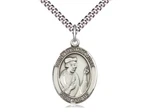 Thomas More Sterling Silver Pendant On 24" Light Rhodium Heavy Curb Chain. Fixed Price $114.32.