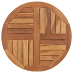 Vidaxl Table Top Solid Teak Wood Round 1 In 27DOT6. Fixed Price $88.68.