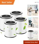 Air Purifier Filter Pack 4 Hepa Carbon Compatible With P60/KJ50/VHOIU. Fixed Price $36.99.
