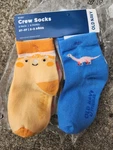 Old Navy Baby Boy Girl 8 Pack Socks Stripe Solid Dinosaur Blue Green White 2T-3T. Fixed Price $16.99.