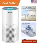 Afloia Quiet Air Purifier For Large Rooms, 1076 Sq Ft, 3-STAGE Filter System. Fixed Price $167.99.