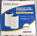 2 Pack Cabiclean Blueair Pure 411, 411+, Auto And Mini Hepa Filters. Fixed Price $25.89.