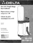 Delta Rockwell Model /50720 Ctone H.p. Single Stage Dust Collector. Fixed Price $20.24.