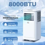 Homcom 8000 Btu Portable Air Conditioner For Room To 172SQ Ft White. Fixed Price $229.99.