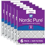 18X25X1 (17 1/2X24 1/2) Pleated Merv Air Filters 6 Pack. Fixed Price $55.99.