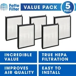 True Hepa Combo Compatible With Nuwave Oxypure Air Purifiers - Pack Of 5. Fixed Price $89.99.