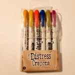 Ranger Tim Holtz Distress Crayon Set #2 TDBK47919 Barely Used! Retired!. Fixed Price $9.95.