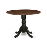 East West Furniture Dmt-wbk-tp Dublin Dining Room 42X42 Inch, Walnut & Black. Fixed Price $269.99.