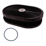 12"X2" Oval Air Cleaner Filter Assembly 5-1/8" Carb Neck W/flow-thru Lid High.... Fixed Price $93.89.