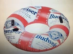 Budweiser River Tube With Handles & Cup Holder Weight Capacity 250 Pounds Float. Fixed Price $19.95.