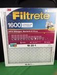Filtrete 4 Pack Ultra Allergen 2X Bacteria & Virus Filter 1600 Mpr 18X20X1. Fixed Price $39.09.