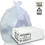 Aluf Plastics 7-10 Gallon Clear Trash Bags (1000 Count) 24' X 6 Micron. Fixed Price $39.50.