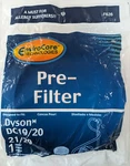 Envirocare Dyson Replacement Pre Motor Vacuum Filter For DC19, 20, 21, 29. Fixed Price $13.99.