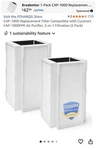 Cuisinart CAP-1000 Replacement Filter 2-PACK For 3-IN-1 Air Purifier. Fixed Price $34.99.