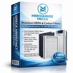 Filters (one Hepa + Two Carbon) For Oreck Airinstinct 75, 100, 108, 150 And 200. Fixed Price $31.90.