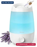 Breezome 2.5L Top Fill Humidifiers For Bedroom, 250ML/H Mist Output, 25HRS. Fixed Price $26.23.
